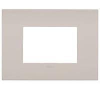 Vimar 19953.31 Plaque Arké fit 3 modules, métal, sable de lipari