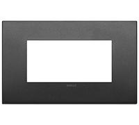 Vimar 19954.01 Arké fit Plaque 4 modules, Métal, Graphite mat