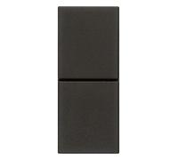 Vimar 30066.G noir double bouton-poussoir indépendant série civile Linea