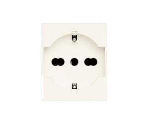 Vimar 30210.B Ligne prise SICURY universelle standard italienne P40, blanc, 2 m