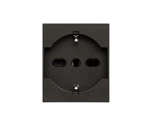 Vimar 30210.G Ligne prise SICURY universelle standard italienne P40, noir, 2 m