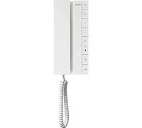 Vimar 40542 Interphone 2 fils Voxie, avec 6 poussoirs pour les fonctions ouverture gâche et service auxiliaire, 4 poussoirs programmables, installation en saillie
