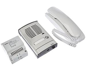 Vimar 885G Kit portier pour Installation 1 Usager avec Connexion 4+1 conducteurs; Comprenant: Platine en Saillie avec 1 Bouton, Unité Électronique, Poste d'appartement en Saillie, Transformateur