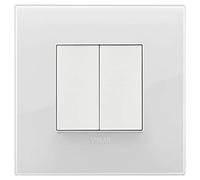 Vimar Arké 0K03925.05 Commande connectée, sans Pile, sans Fil, Blanc, Ghiaccio Reflex