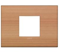 VIMAR Arke série - Cadre Classic 2 modules central bois Larice