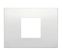 VIMAR Arke série - Cadre Classic 2 modules central Metal Perle Mat