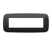 VIMAR Arke série - Cadre Round 7 modules tecnopolimero Noir