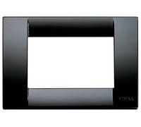 VIMAR Classic Assiette 3 positions Technopolymère Noir