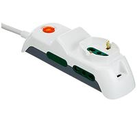 Vimar FP00515.C.B Multiprise avec 2 USB et Interrupteur Lumineux, 2 Prises sûres, 1 Prise Universelle