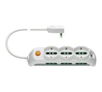 Vimar FP00531.C.B Multiprise avec Interrupteur Lumineux, 3 Prises universelles, 6 Prises