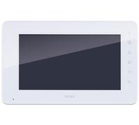 VIMAR K42912 Moniteur supplémentaire couleur LCD 7" mains libres avec clavier capacitif pour kit portier-vidéo en saillie, alimentation standards EU, EK, US et AUet attaches pour fixation murale