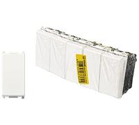 Vimar Plana 0T14008 Lot de 5 boutons-poussoirs 1P NO 10 A 250 V~ | Lot de 5 boutons unipolaire NO 10 A 250 V~ éclairables avec bouton remplaçable Blanc