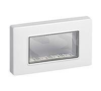 Vimar Plaque de finition Plana – boîtier IP55 4, module avec vis – blanc