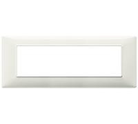 VIMAR Plana Serie tecnopolimero Plaque 7 modules Ivoire