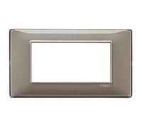 VIMAR Plaque 1 Poste matière Clipser Aluminium Or