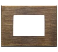 Vimar Plaque 3M 3 Modules Bronze Antique Brossé - 22653.87