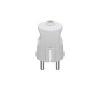 Vimar RI.00231B Prise 2P+T 16 A 250 V combinée standard allemand et français, sortie câble axial, blanc