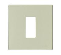 Vimar Plaque 1 poste Série 8000 Aluminium pression Or