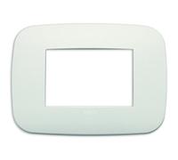 Vimar Série Arke Cadre round 3 modules métal perle mat