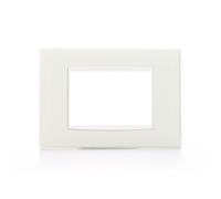 VIMAR Série Eikon, plaque classique 3 modules finition « Reflex », glace