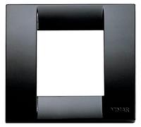 VIMAR série Idea - Plaque Classica 1 - 2 module en plastique noir