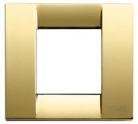 Vimar Serie Idea - Plaque Classica 1-2 Module Metal Idea Or Brillant