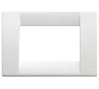 VIMAR série Idea - Plaque Classica 3 Module en plastique blanc brillant
