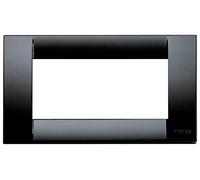 VIMAR série Idea - Plaque Classica 4 Module en plastique noir
