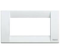 VIMAR série Idea - Plaque Classica 4 Module Métal Blanc