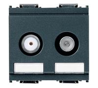 VIMAR série Idea - Prise tv-rd-sat directe 2 sortie Gris