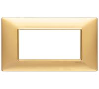 VIMAR série plat - Carte 4 Module tecnopolimero or mat