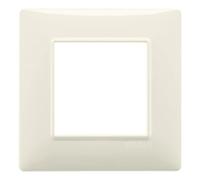 VIMAR série plat - Plaque 2 module tecnopolimero beige