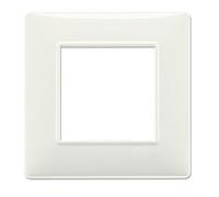 VIMAR série plat - Plaque 2 module tecnopolimero Ivoire