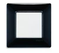 VIMAR série plat - Plaque 2 module tecnopolimero Noir