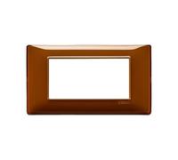 VIMAR série plat - Plaque 4 Module Reflex tabac