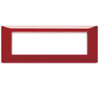 VIMAR série plat - Plaque 7 Module Rouge Rubi