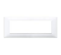 VIMAR série plat - Plaque 7 Module tecnopolimero Blanc