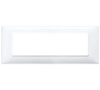 VIMAR série plat - Plaque 7 Module tecnopolimero Blanc