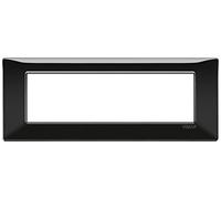 VIMAR série plat - Plaque 7 Module tecnopolimero Noir