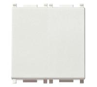 VIMAR série plat - Poussoir 1 pôle Contact ouvert 10 A 2 module blanc