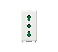 VIMAR série plat - Prise 2 Pôles + Terre 16 A P17/11 Blanc
