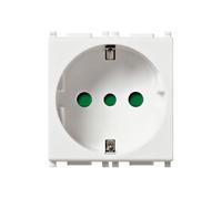 VIMAR série plat - Prise 2 Pôles + Terre 16 A P30 Blanc