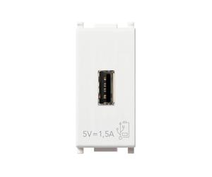 Vimar Unit Alimentation USB 5V1,5A 1 m, Blanc