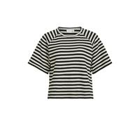 Vila O-Neck Top Vimata Haut à col Rond 2/4 / PB, Black Beauty, L Femmes