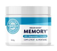 Vimergy Brain Body Memory* - 8 actions ciblées pour le cerveau - Avec magnésium, citicoline et B12 - Formule pure et à absorption rapide - Sans OGM et sans gluten