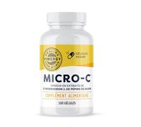Vimergy Micro-C - Gélules de Vitamine C - 500 mg de Vitamine C, Moins Acide - Cynorrhodon - Soutien du Système Immunitaire, des Os et des Muscles - Sans Gluten - Casher - Végétalien (180 gélules)