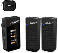 Vimo C2 Micro Cravate Sans Fil, Suppression Du Bruit Et Mode De Sécurité,Microphones Lavalier Wireless 2.4Ghz Pour Iphone/Android/Dslr Cameras/Computer/Live Streaming(2Tx+1Rx)