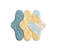 Vimse Blue Sprinkle Lot de 3 serviettes hygiéniques lavables Bleu nuit