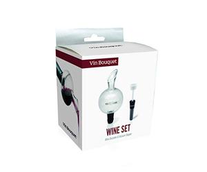 Vin Bouquet FI 131 Coffret vin décanteur et Bouchon sous Vide Accessoires aérateur Conservation Cadeau