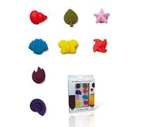 Vin Bouquet FIA 010 - Set de 8 Marque-Verres à Ventouse